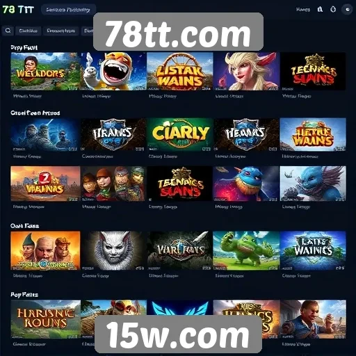 Análise da popularidade dos jogos no site 78tt